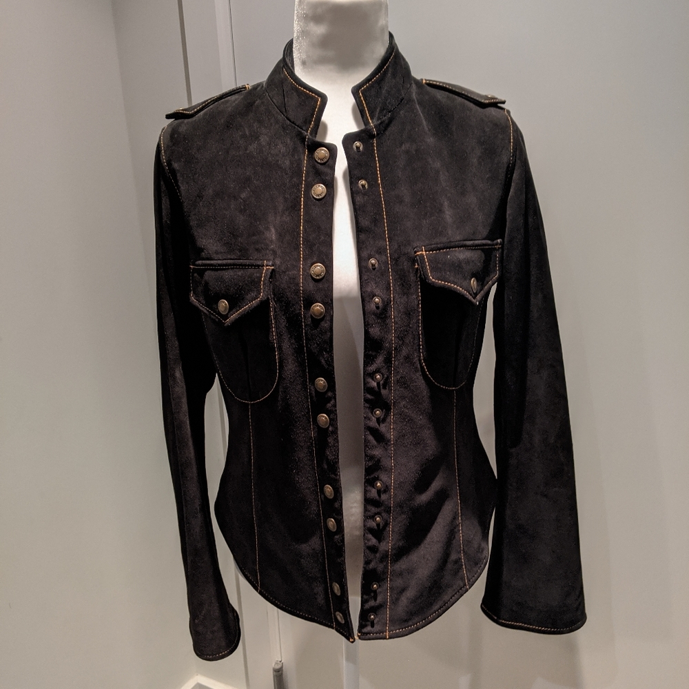 Andrew Marc Suede Military Jacket